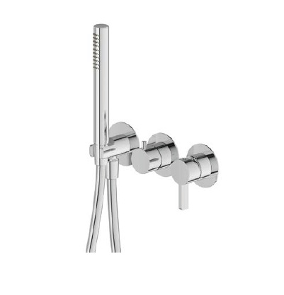 BLINK CHIC 71068E/31086 dušikomplekt käiduši ja 2-väljundiga ümberlülitiga- kroom, matt must, pronks, PVD- vasene pronks, must metall, harjatud hele kuld, läikiv kuld
